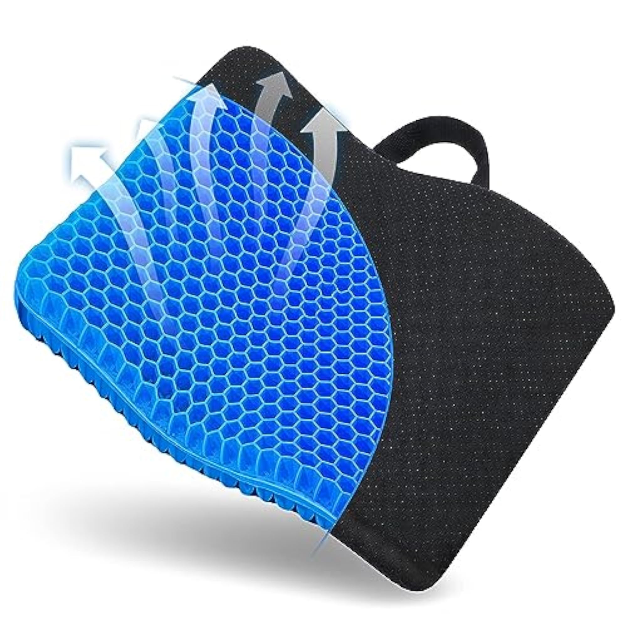 Gel Seat Cushion, Multifunctional Thick Double with Non-Slip Cover